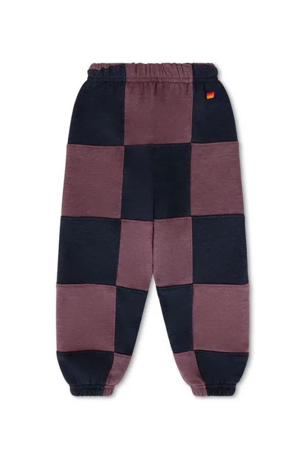 KID'S CHECK QUILTED SWEATPANTS
