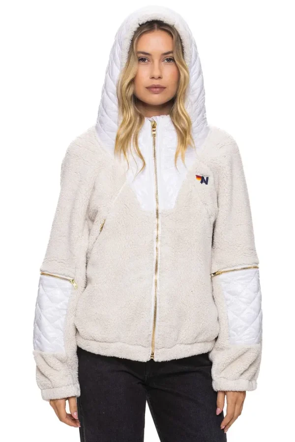 TEDDY UNISEX OVERSIZED HOODED FULL ZIP JACKET