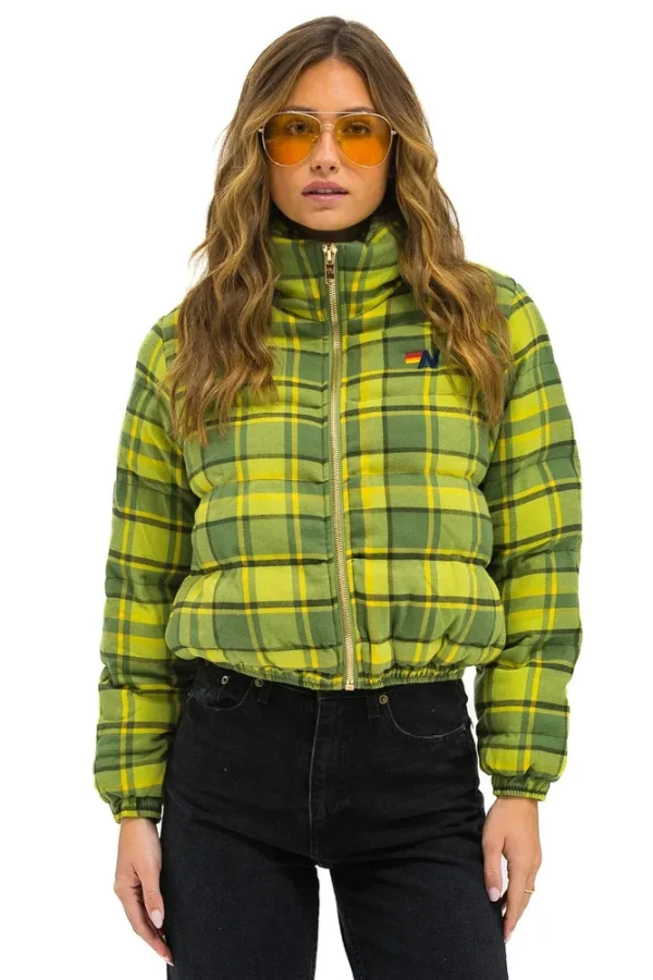 APRES PLAID PUFFER JACKET