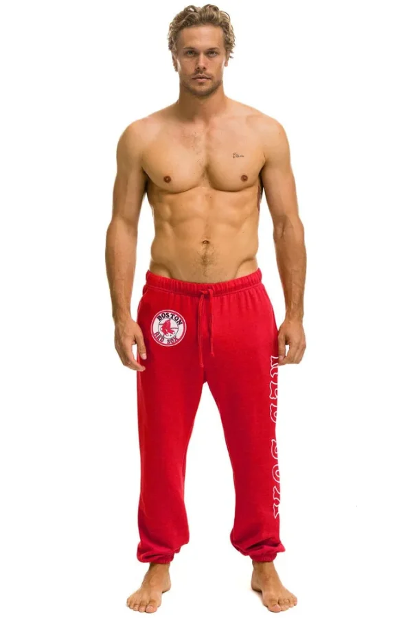 RED SOX UNISEX SWEATPANTS - RED