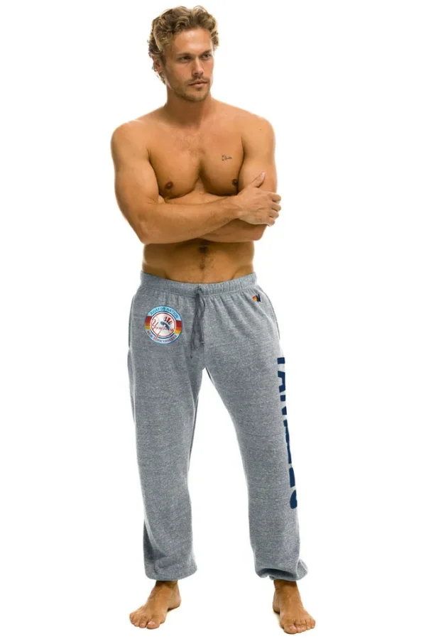 NY YANKEES SWEATPANTS - HEATHER