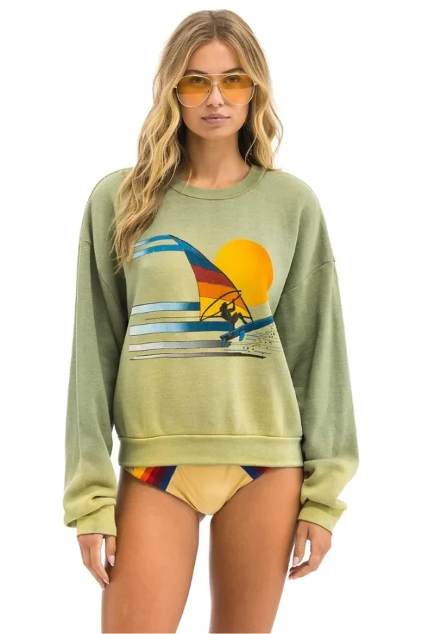 WINDSURF JUMP RELAXED CREW SWEATSHIRT