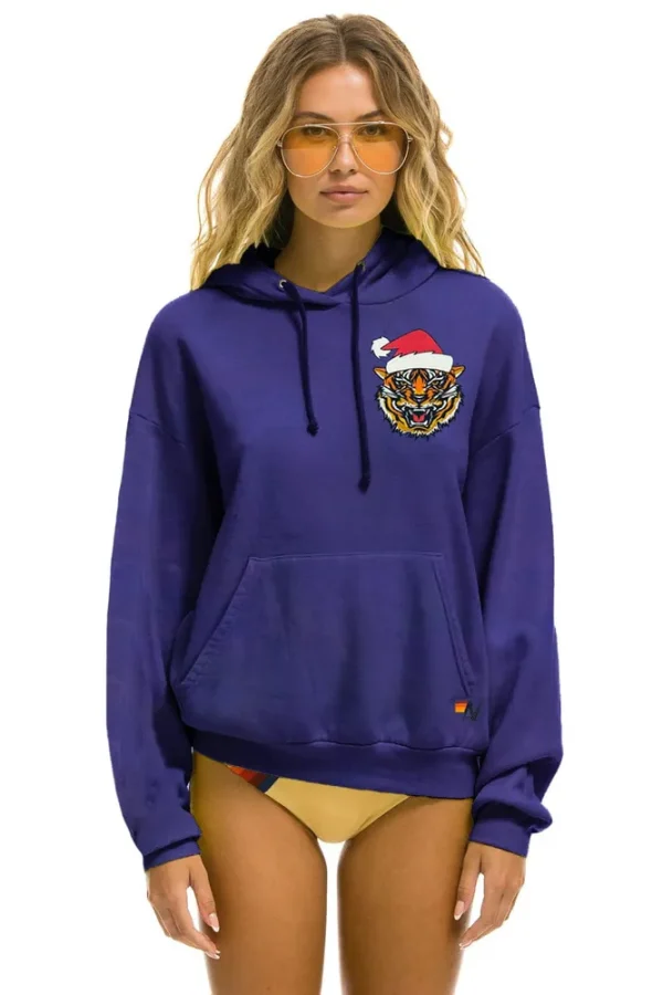 SANTA TIGER RELAXED PULLOVER HOODIE