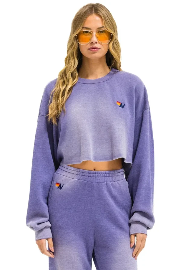 ESSENTIAL CROPPED CREW SWEATSHIRT RELAXED