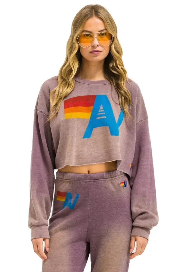 VINTAGE LOGO CROPPED CREW SWEATSHIRT RELAXED