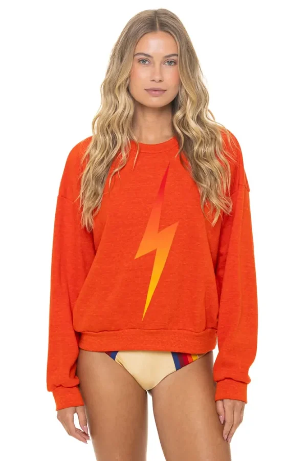 BOLT FADE RELAXED CREW SWEATSHIRT