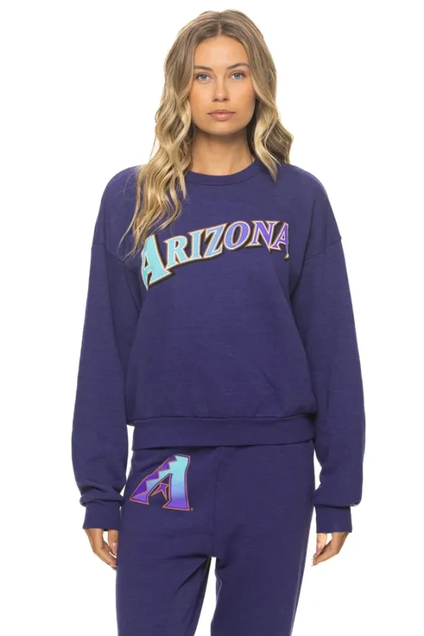 ARIZONA DIAMONDBACKS 2026 RELAXED CREW SWEATSHIRT - DEEP PURPLE