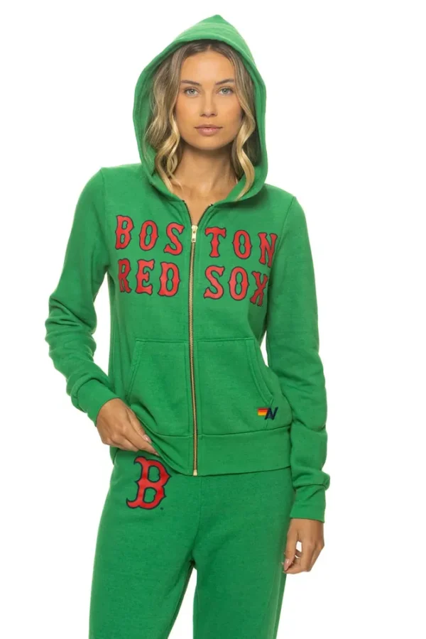 BOSTON RED SOX 2026 ZIP HOODIE - KELLY GREEN
