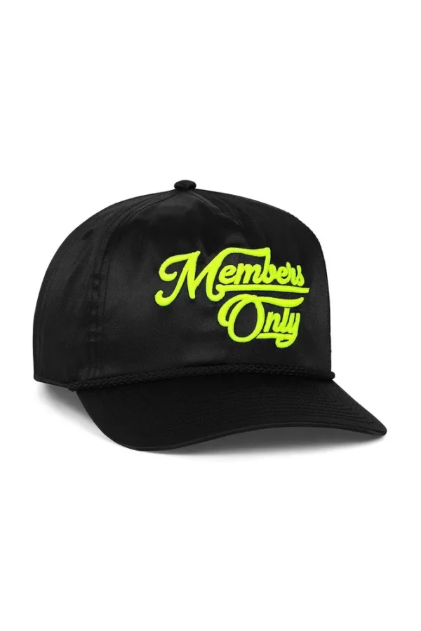 MEMBERS EXCLUSIVE VINTAGE SATIN SCRIPT TRUCKER HAT