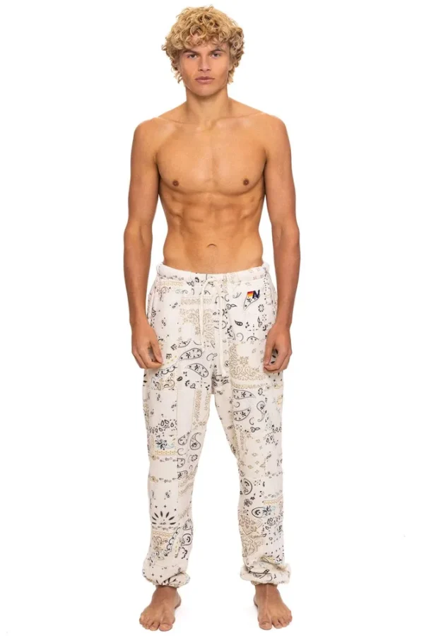 BANDANA QUILTED SWEATPANTS