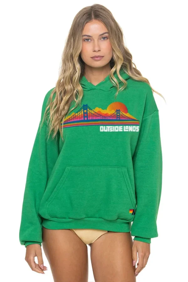 OUTSIDE LANDS 2026 RELAXED PULLOVER HOODIE - KELLY GREEN