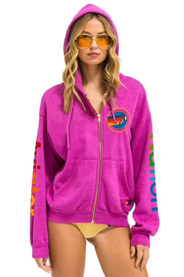 AVIATOR NATION AUSTIN RELAXED ZIP HOODIE