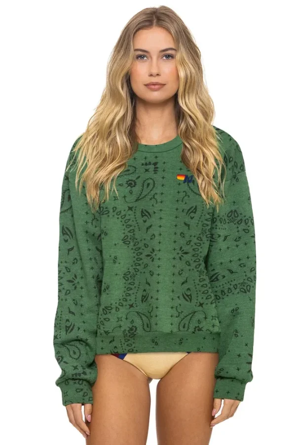 BANDANA RELAXED CREW SWEATSHIRT