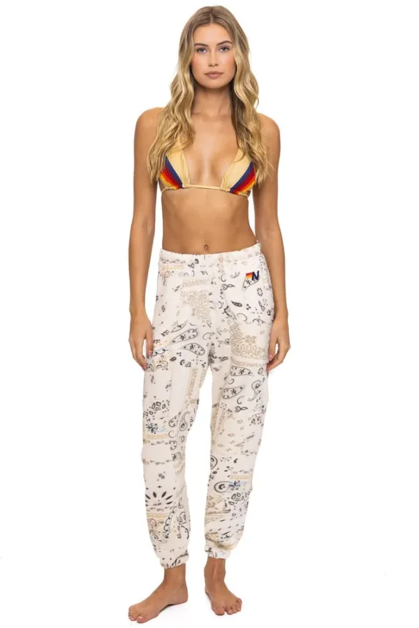 BANDANA QUILTED SWEATPANTS
