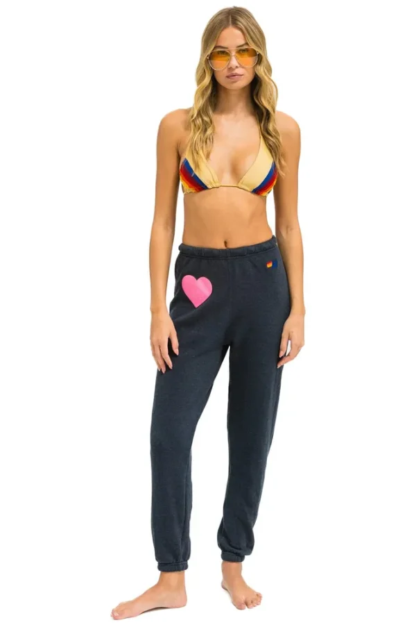 GLITTER HEART SWEATPANTS