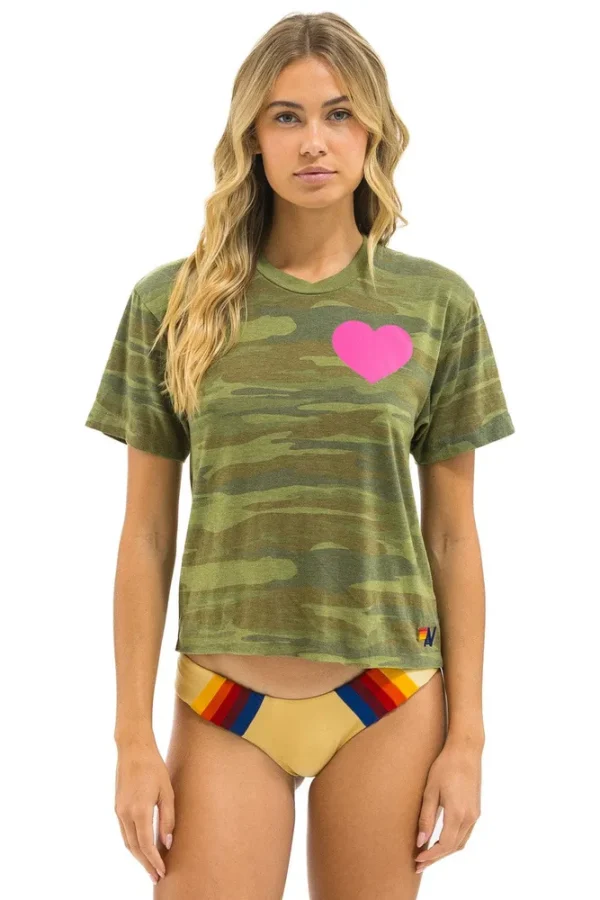 HEART PRINT BOYFRIEND TEE