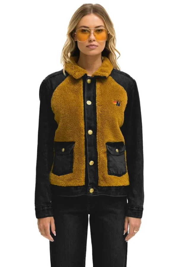 ASPEN SHERPA UNISEX DENIM JACKET