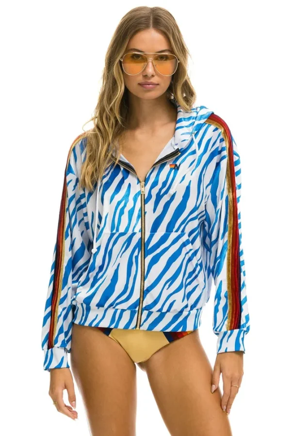 CLASSIC VELVET RELAXED ZIP HOODIE