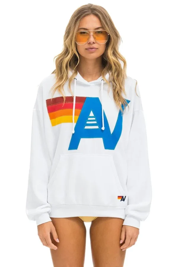 LOGO STITCH PULLOVER RELAXED HOODIE