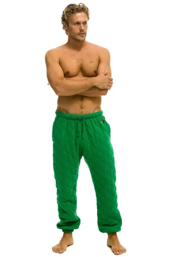 QUILTED SWEATPANTS