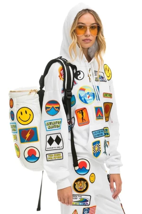 VINTAGE PATCH PUFFER BACKPACK