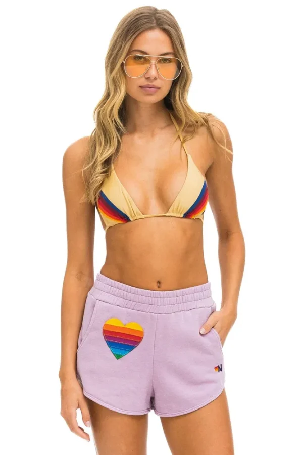 RAINBOW HEART STITCH LOUNGER SHORT