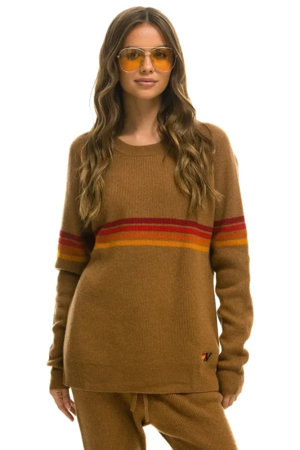 RAINBOW STRIPE 4 UNISEX CASHMERE SWEATER